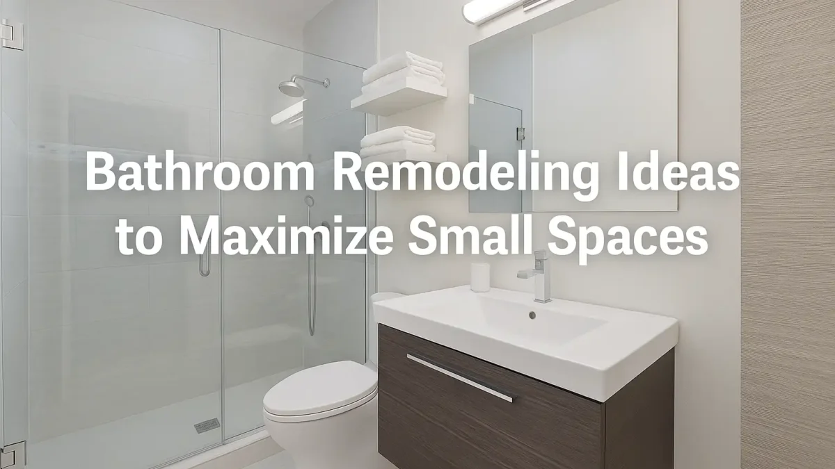 Bathroom Remodeling Ideas to Maximize Small Spaces